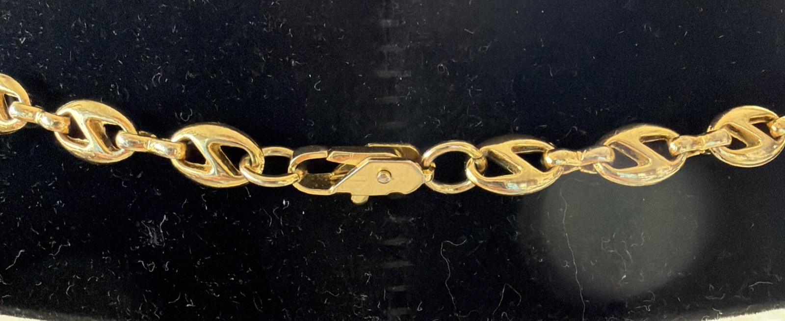 VTG Mariner/Anchor Link Necklace Shiny Gold Tone Chain Vintage Men/Women 24”