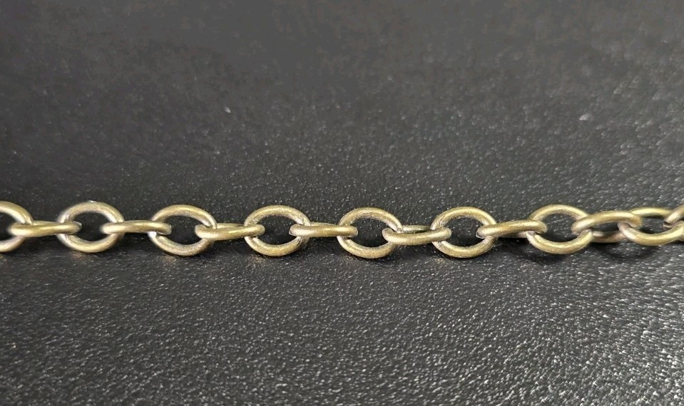 Vintage Mid-Century Brutalist Brass Turquoise Drop Pendant Necklace