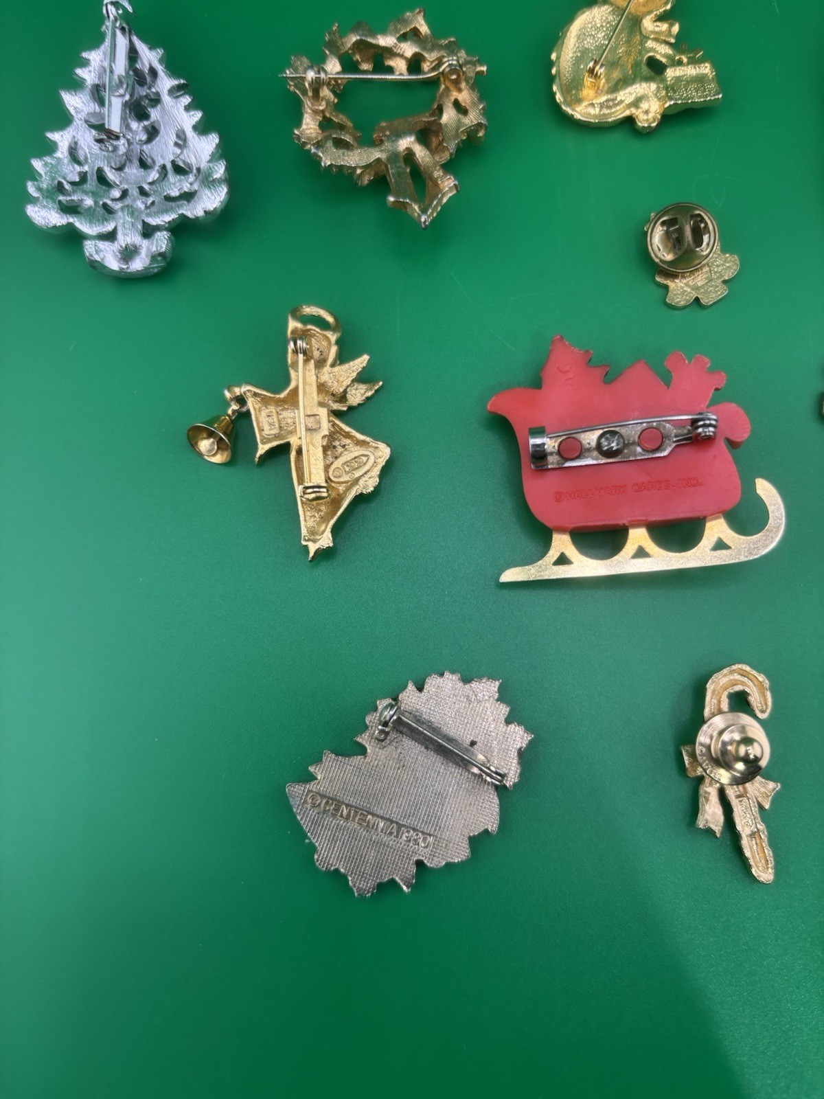 Lot of Holiday Christmas Brooches & Pins Vintage Collection – 13 Total