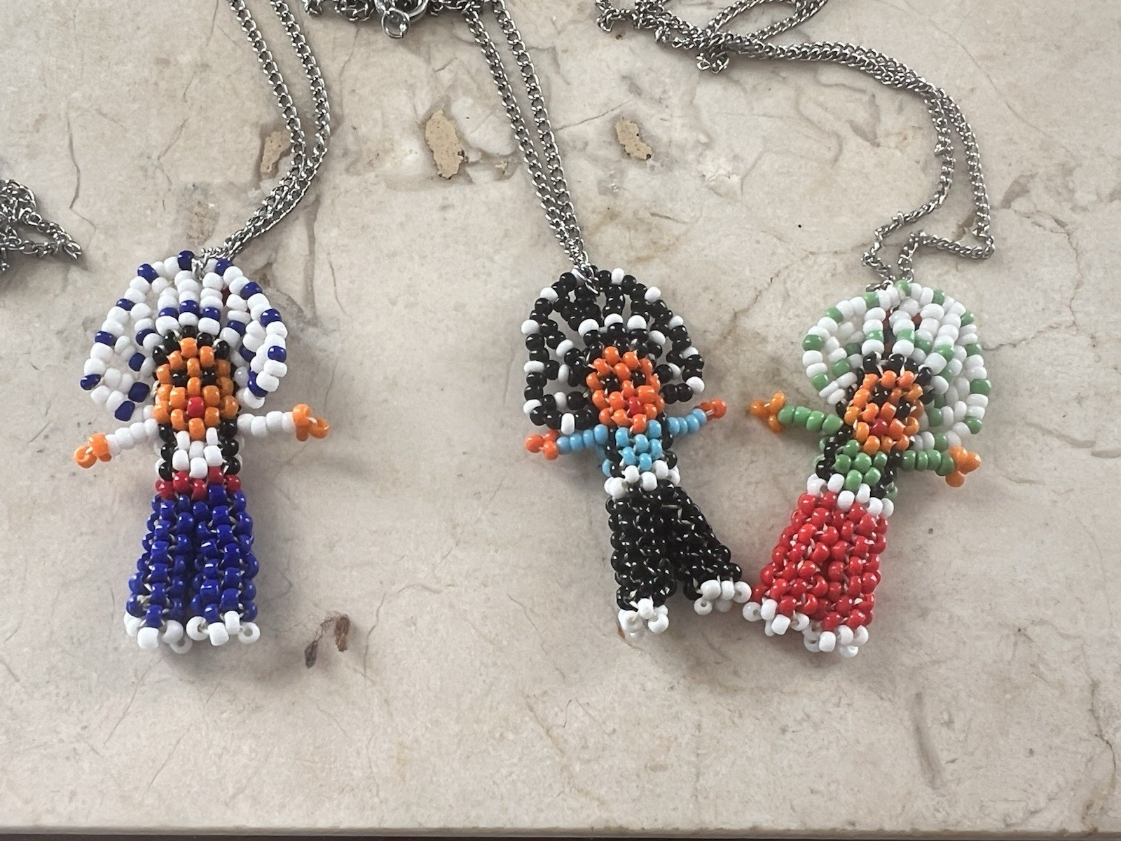 Vintage Native American Seed Bead Coin Purse Wallet Barrette Necklaces Lot