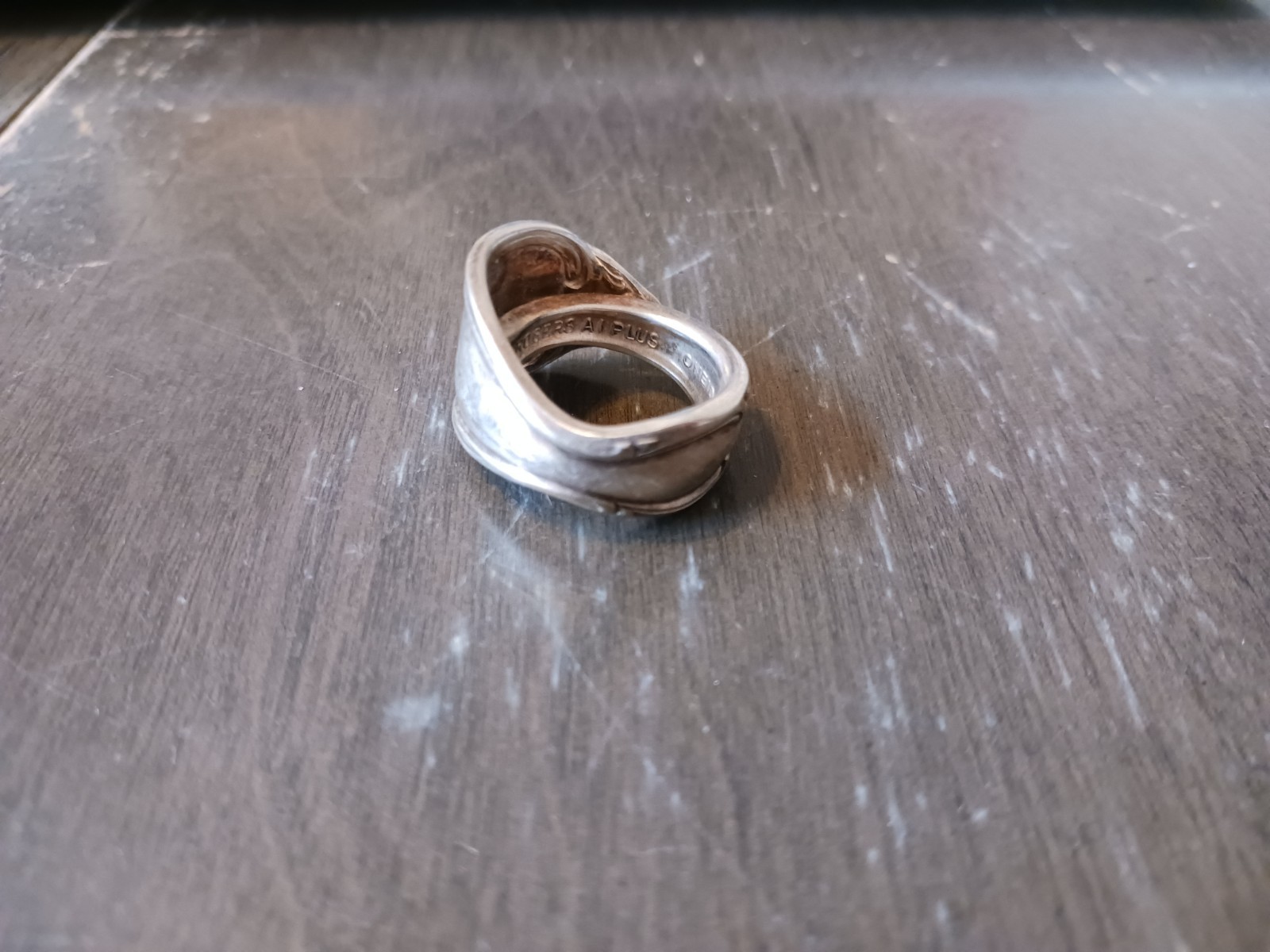 Spoon Ring With N-E-S-W in Pouch By Dawn McGarry JC Penney Size 6