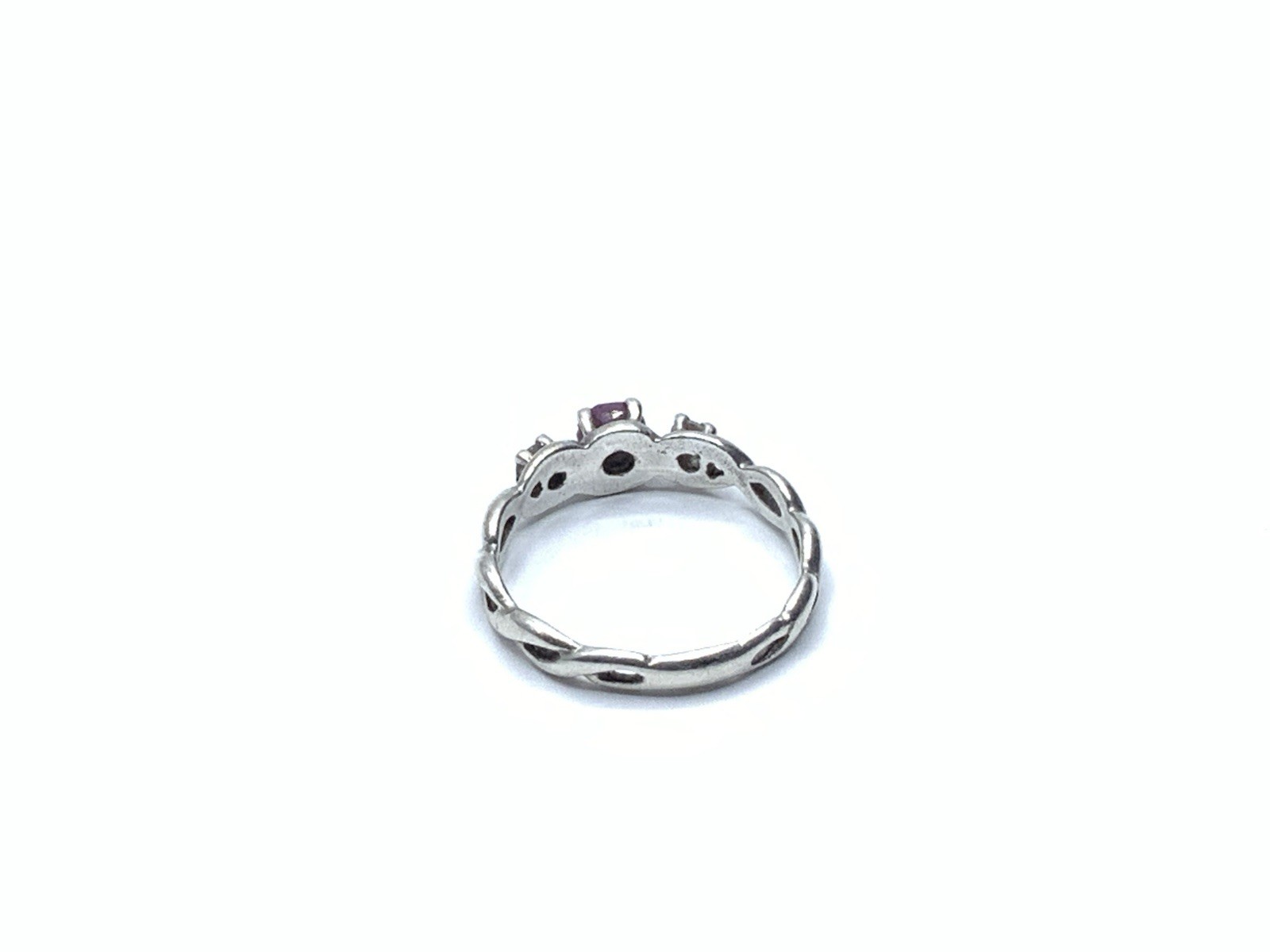Designer 925 Sterling Silver Ruby Sapphire Accents Ladies Band Ring ~ Sz 6.25