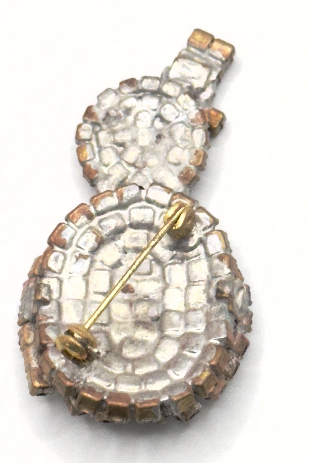 Vintage Czech Penquin Brooch Art Deco 1925-1950s, Crystal & Glass: RARE OOAK