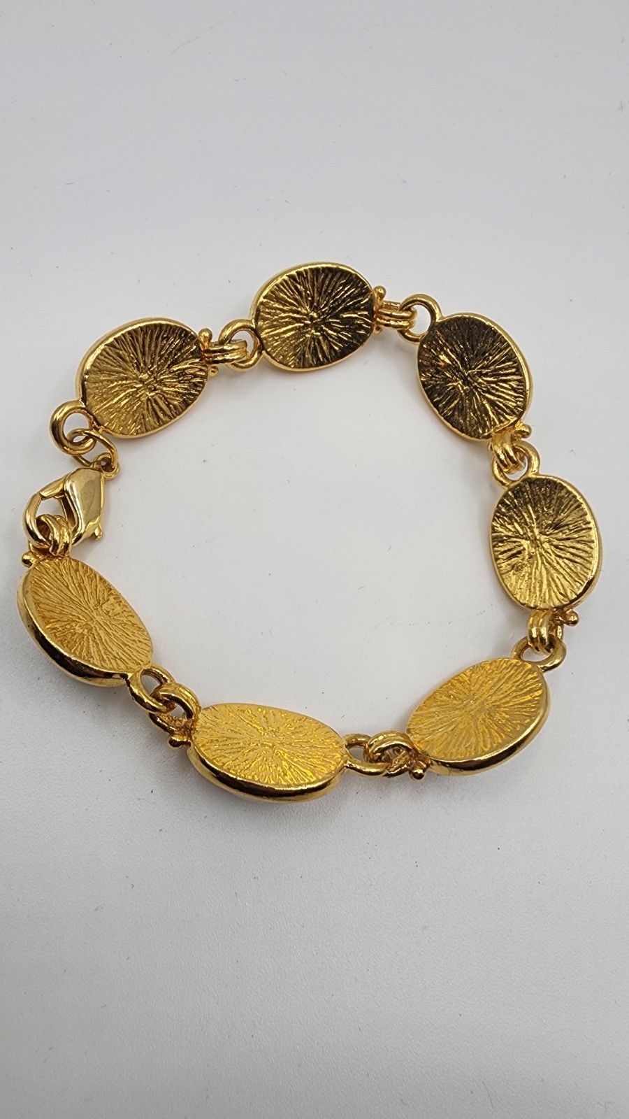 Vintage Faux Pearl Women’s Bracelet Gold Tone 7.25″ Inches Jewelry Gift Elegant