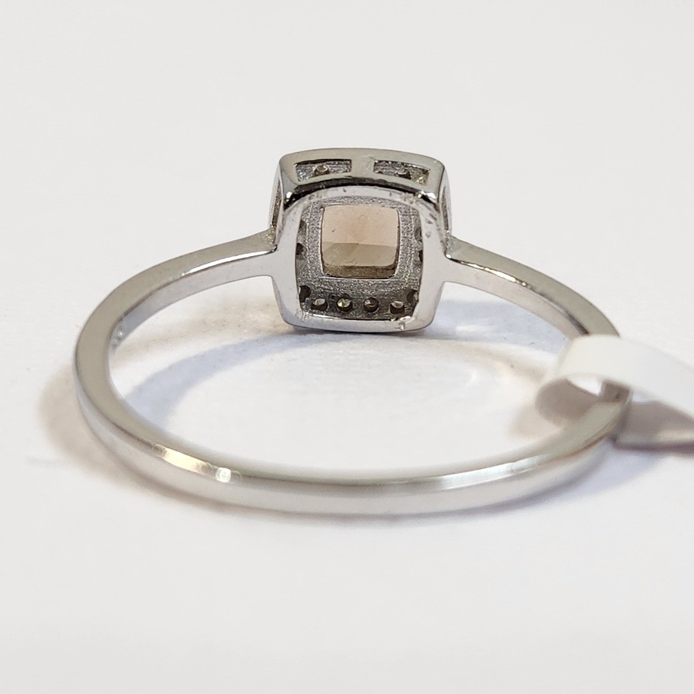 NIB Semi VTG 1cts Golden Champagne Topaz 925 Ring Sz 9/10