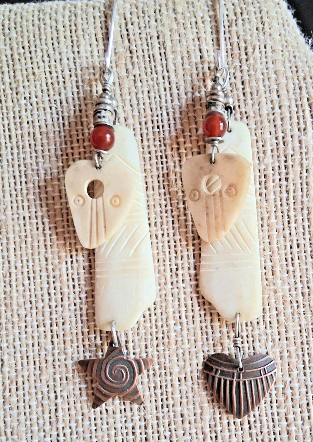 Tribal Tabra Long Earrings 1980’s