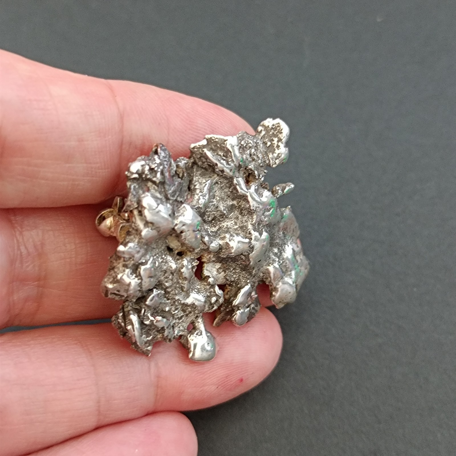 Brutalist Sterling Silver Brooch Modernist Abstract Sculptural Statement Artisan
