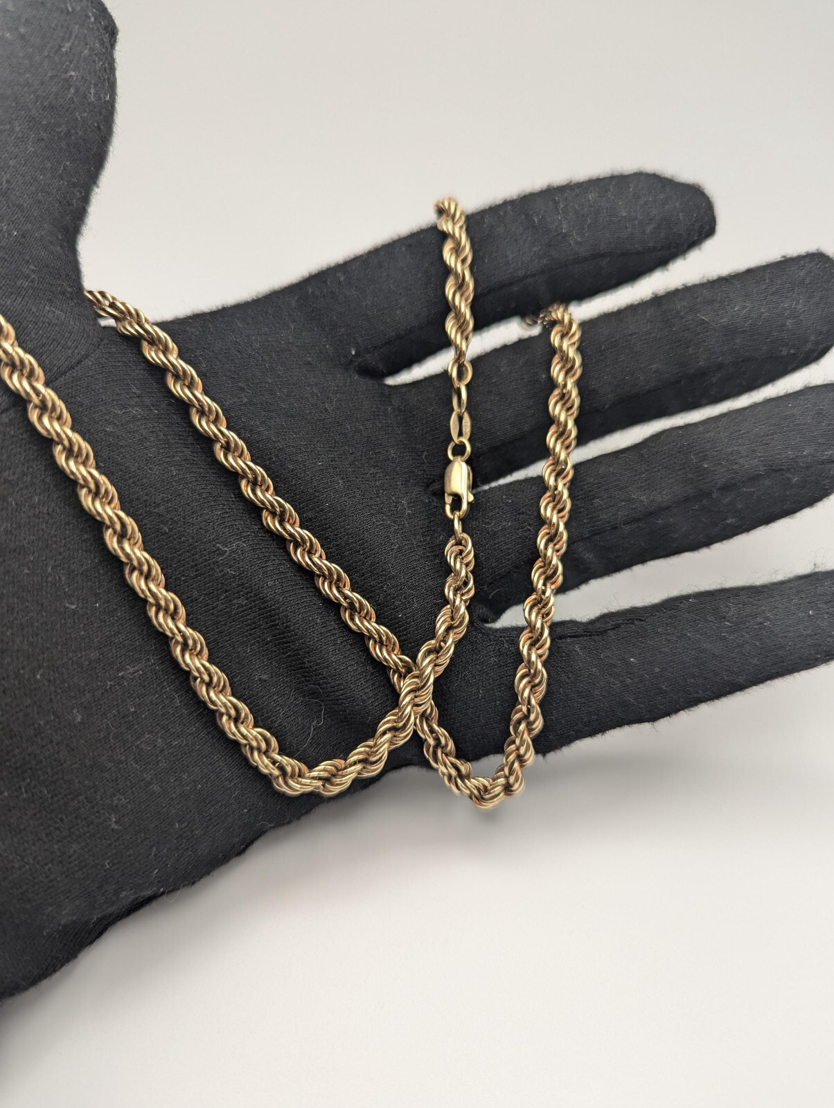 Heavy 10k Solid Gold 13gr 5mm Specialty Rope Chain 21″ Necklace
