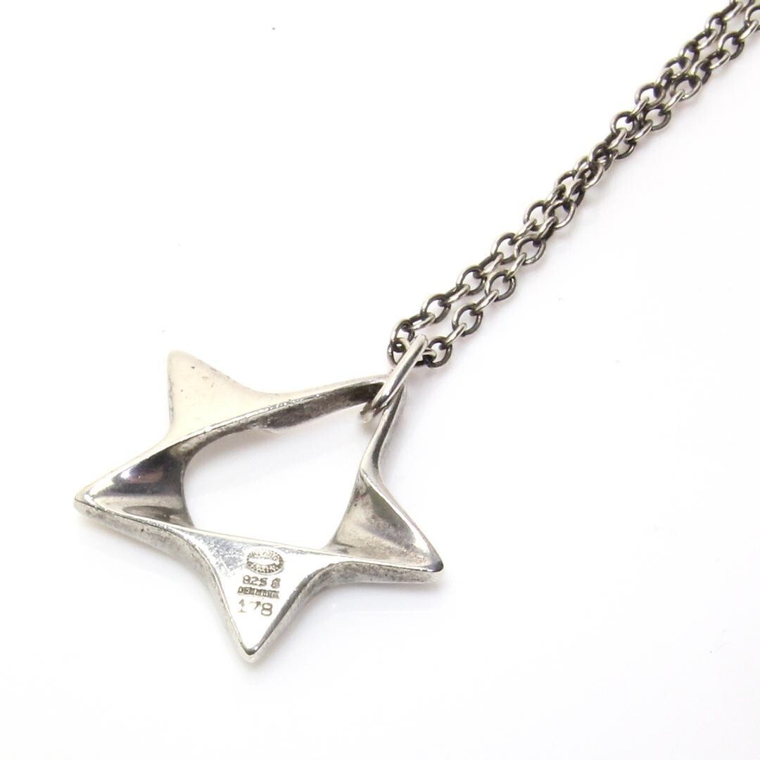 Georg Jensen Necklace Pendant 178 Sterling Silver 925 Star L45cm Top2.5cm