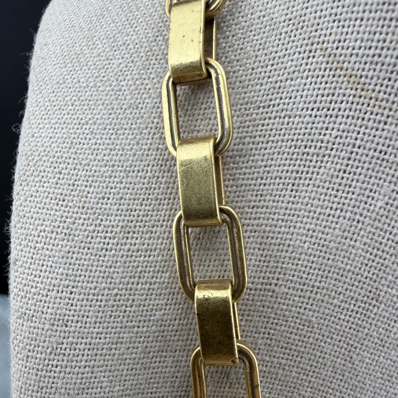 Stella And Dot Necklace Gold Tone Statement Signed Hazel Flower 16”