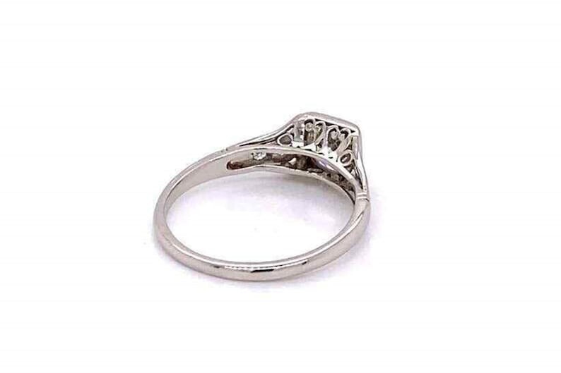Old European Cut Wedding Bridal Ring Edwardian ArtDeco Ring Engagement Gift Ring