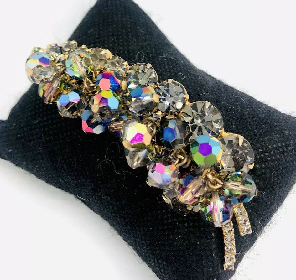 JULIANA Delizza & Elster AB Smokey Topaz Cha Cha Brooch Vintage Jewelry