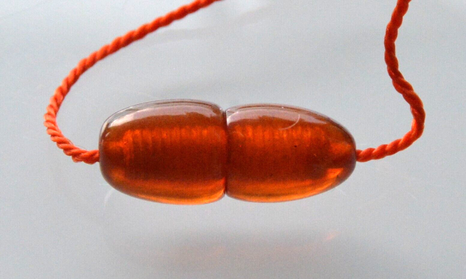 ✅1970y RUSSIAN SOVIET BALTIC SEA AMBER TWIST CLASP NECKLACE 老琥珀 BEADS STONE ROCK