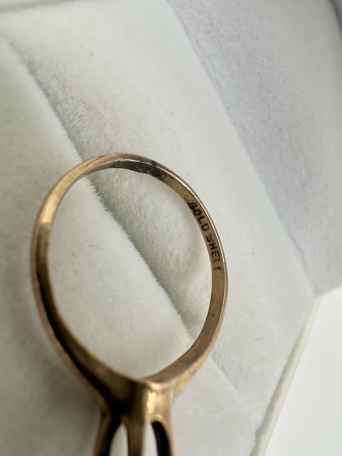 Antique Victorian Gold Shell Claw Prong Setting Ring SZ6.75 Repair No Stone Read