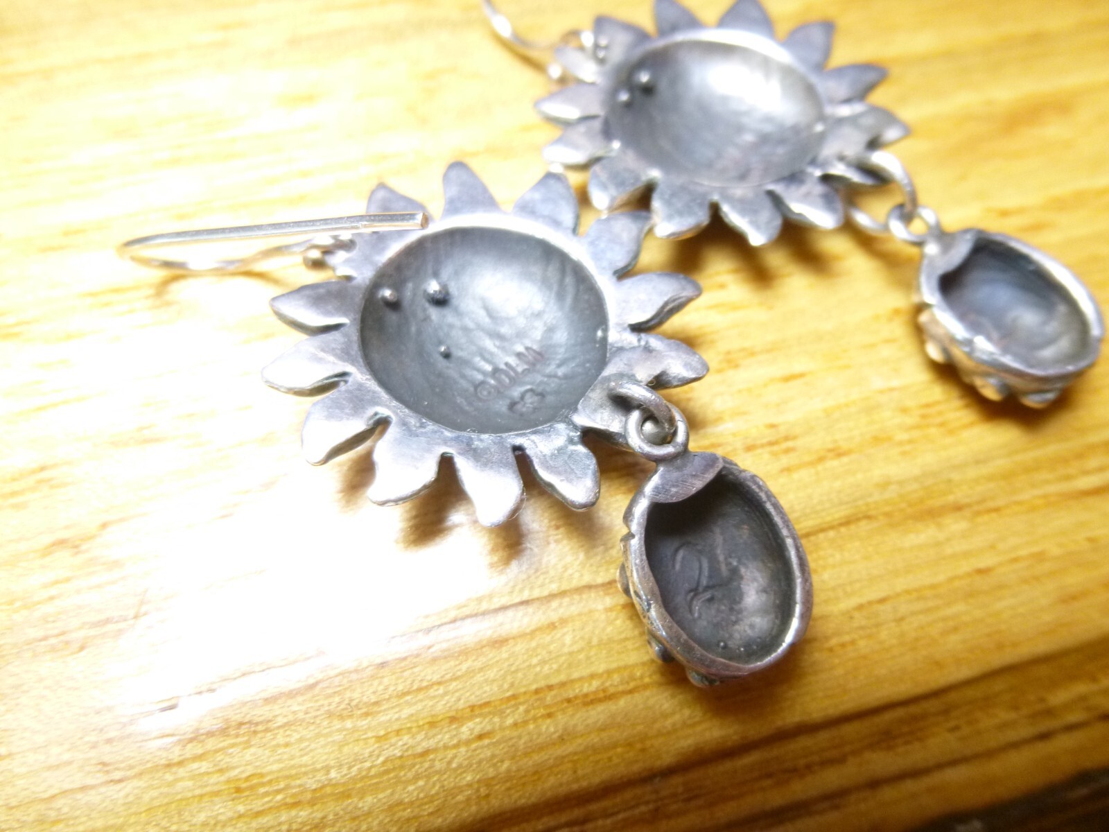 Dian Malouf Lady Bug & Sunflower Earrings
