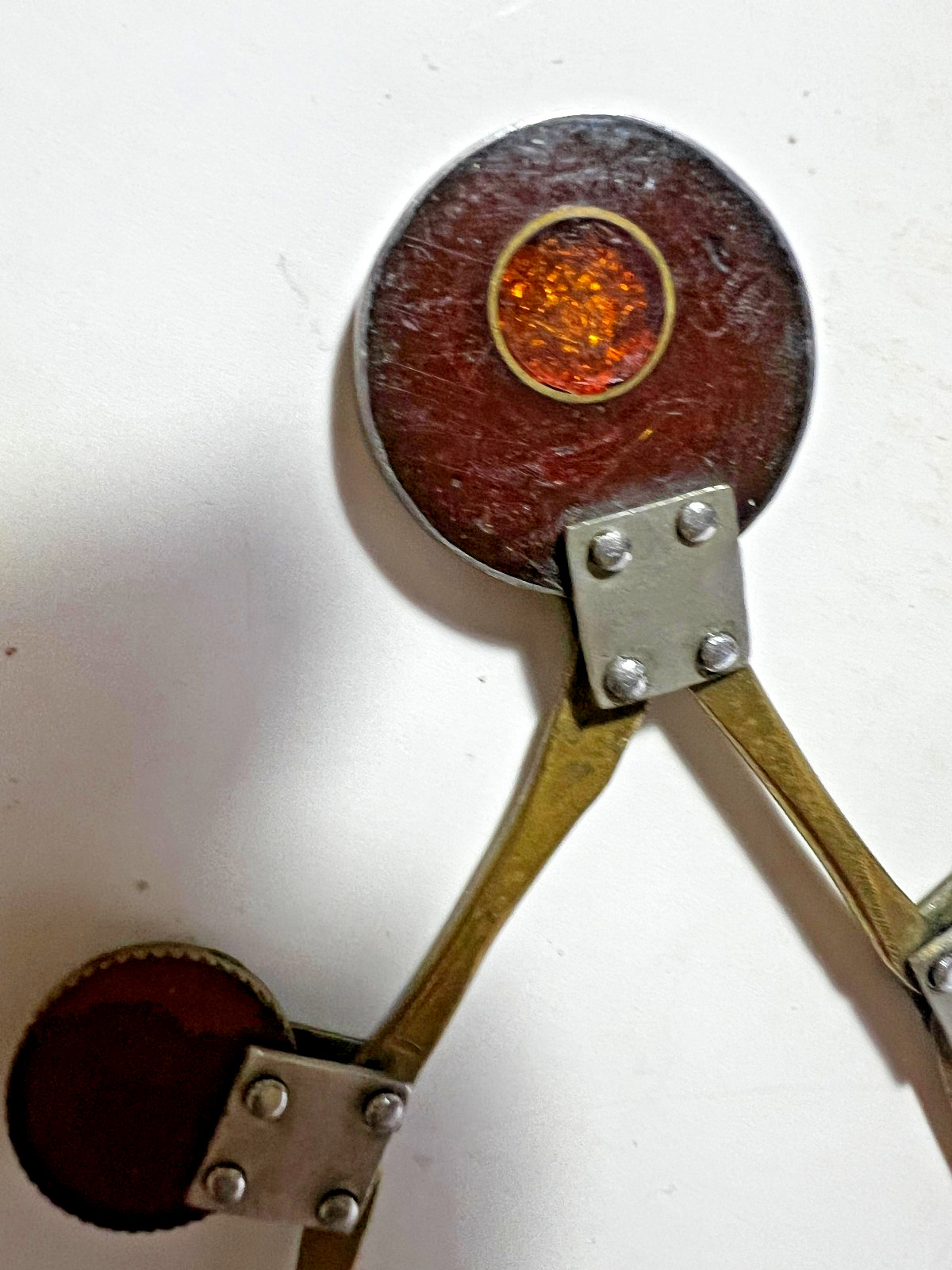VINTAGE JHS MEXICO ARTS CRAFTS STERLING MIXED METAL IMPORTANT NECKLACE FREE SHIP