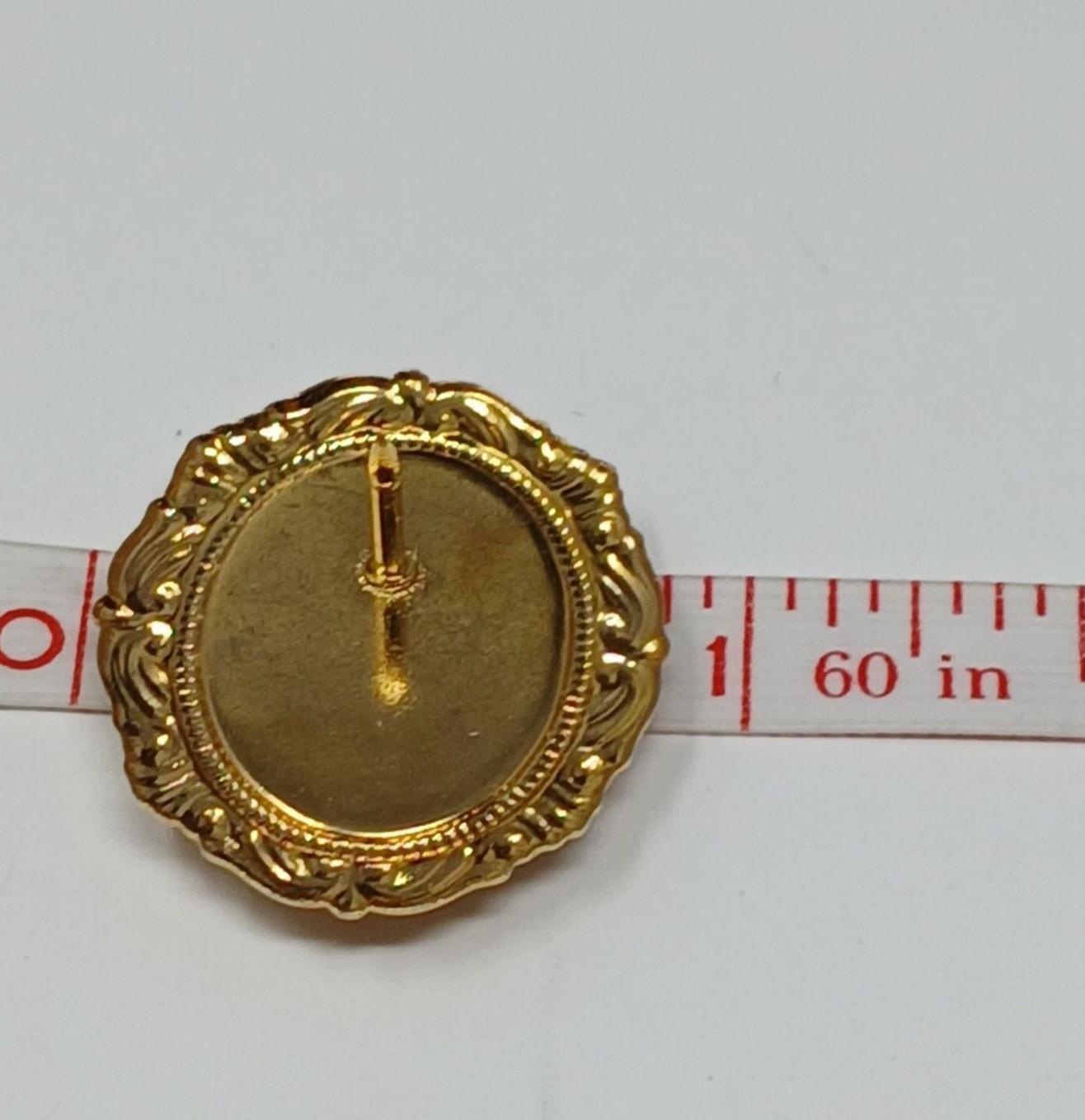 Gold Guardian Angel Pin Religious VTG Brooch With Child #J-14