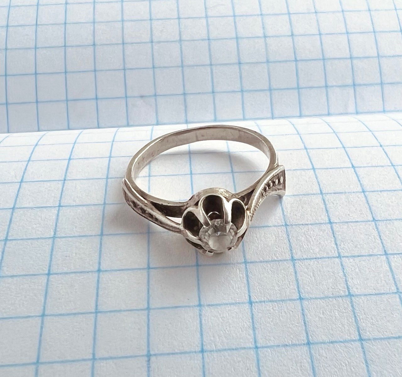 Vintage Ussr Silver 925 Ring Soviet Design Womens Size 5