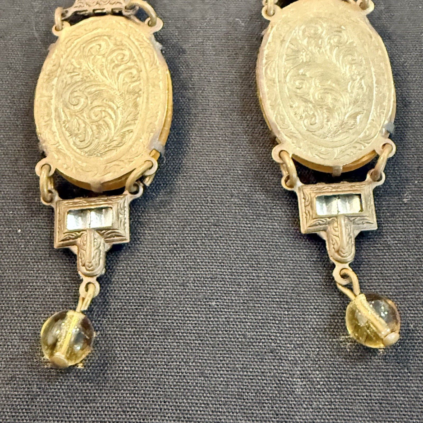 Vintage Glass Works Studio Dangle Drop Earrings – Angel & Cherub