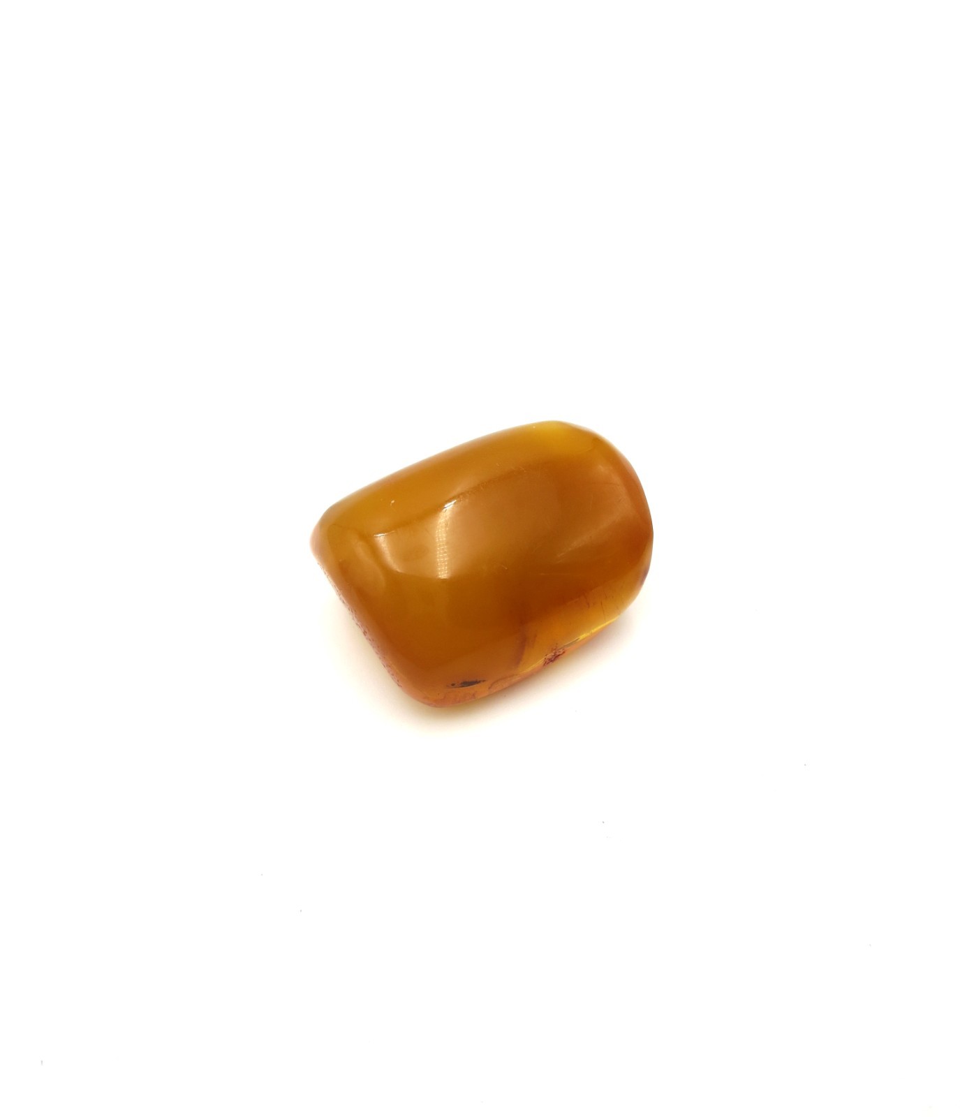 Vintage Raw Baltic Butterscotch Amber Resin 1.25″ Chunk Pin Brooch Natural