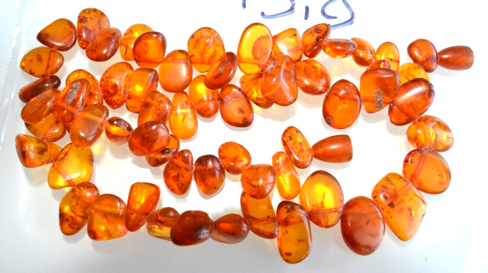 ✅56cm = 44gr RUSSIAN SOVIET BALTIC AMBER BEAD NECKLACE 琥珀 BRACELET STONE PENDANT