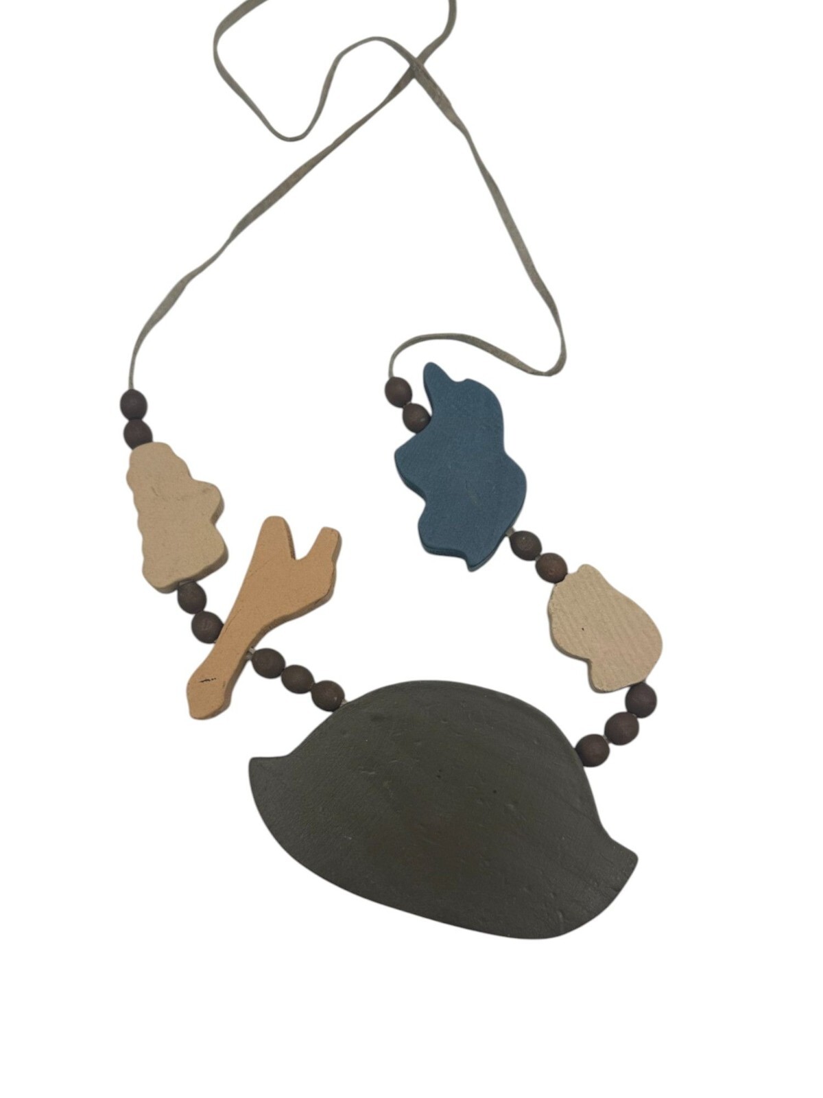 Noah’s Ark Necklace Vintage 90s Handmade by Tenderheart Treasures