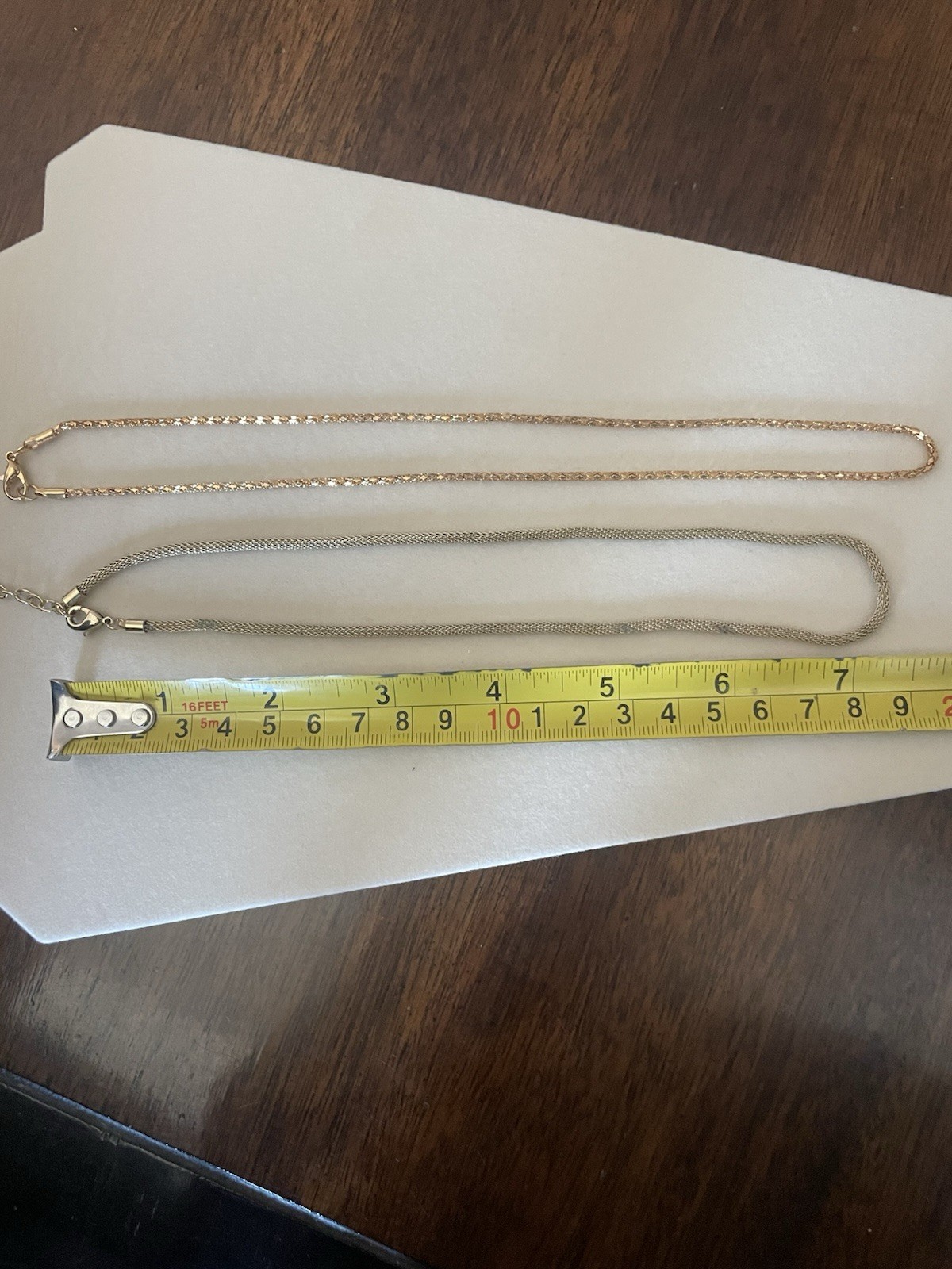 Lot Of 2 Vintage 1960’s/70’s Gold Tone Chains 15” & 17”
