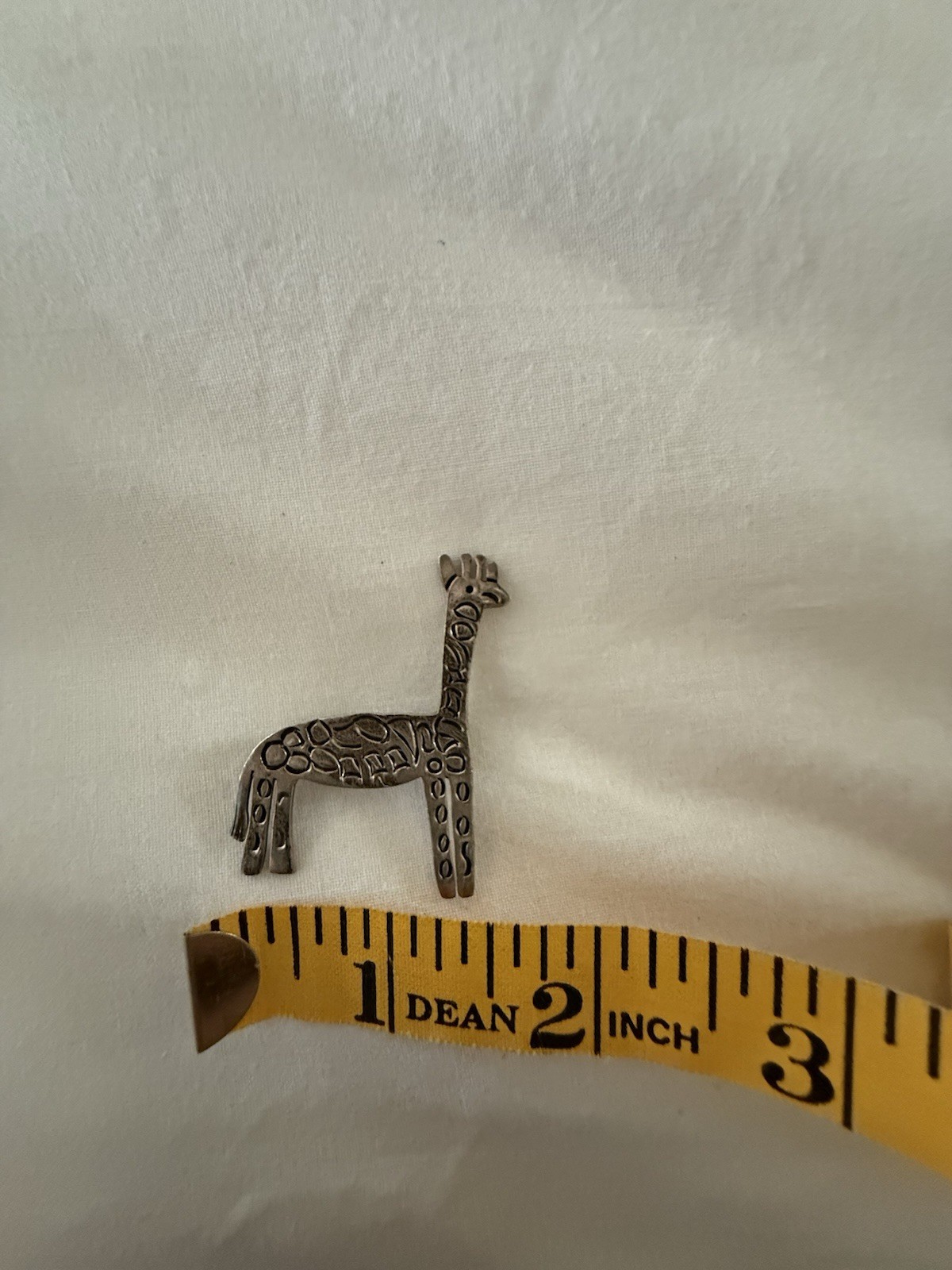 Signed Los Castillo Cristina Taxco Sterling Silver Giraffe Brooch *ALEX Mexico