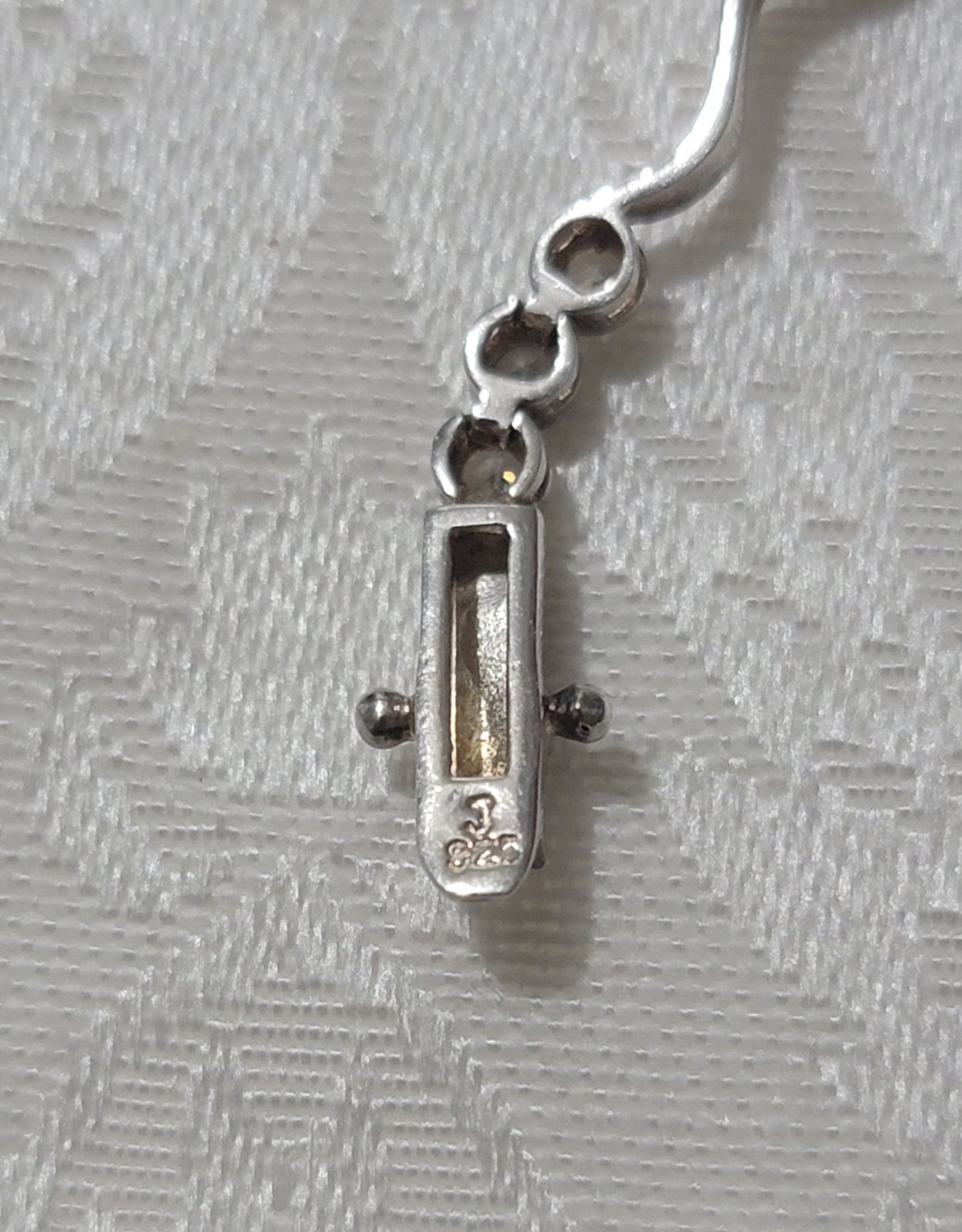 VINTAGE 925 SILVER MAKER MARK DBJ & TINY BRILLIANT CZ STONES 7″ TENNIS BRACELET