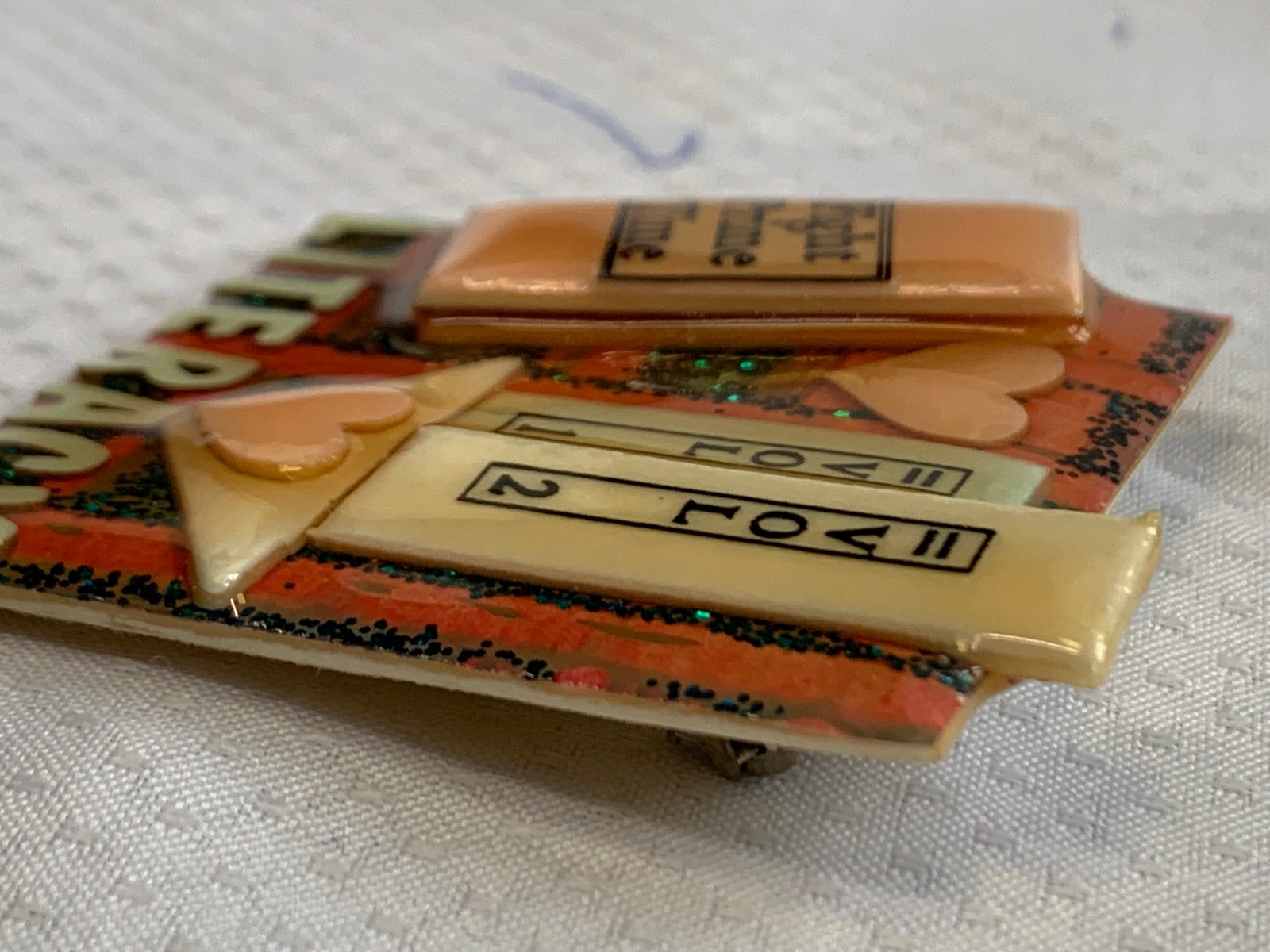 Vtg Book Pins by Lucinda Brooch Lot House Artisan Safety Lock Clasps