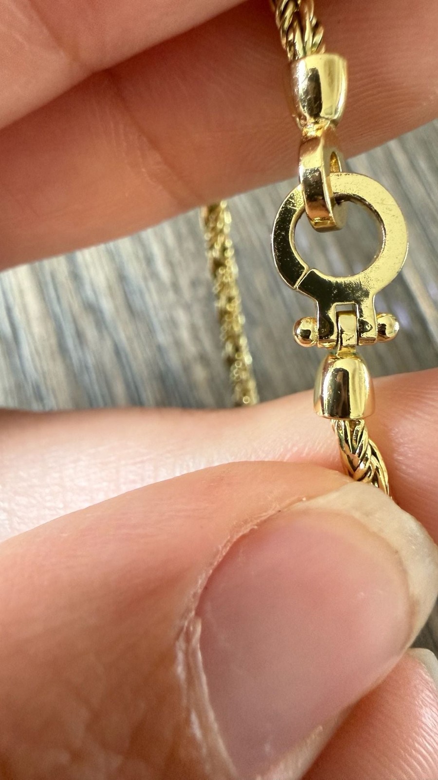Vintage Grosse Gold Tone Wheat Chain Necklace