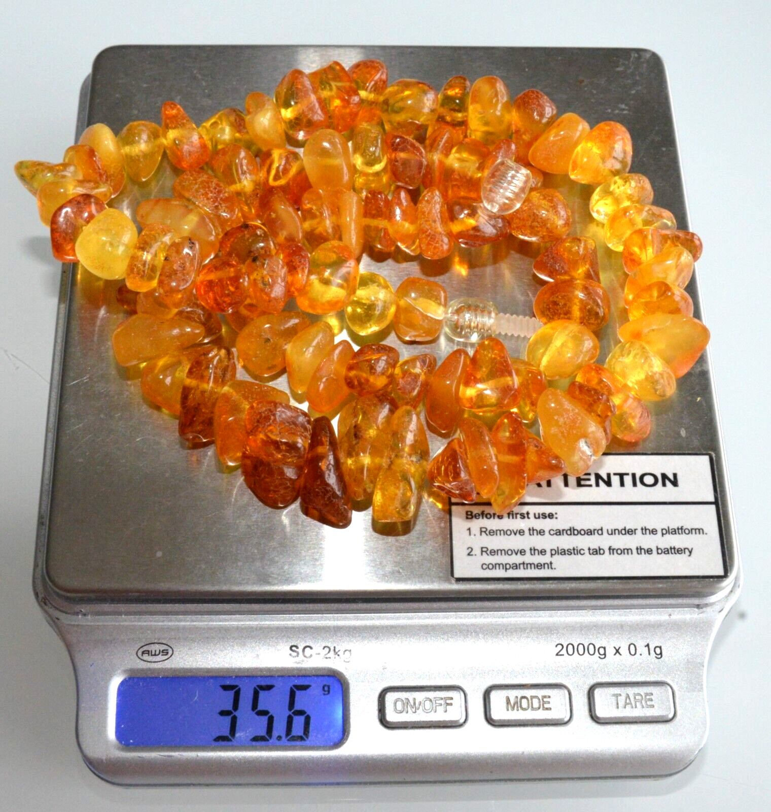 35gr RUSSIAN SOVIET BALTIC AMBER BEAD NECKLACE 琥珀 BRACELET STONE PENDANT EARRING