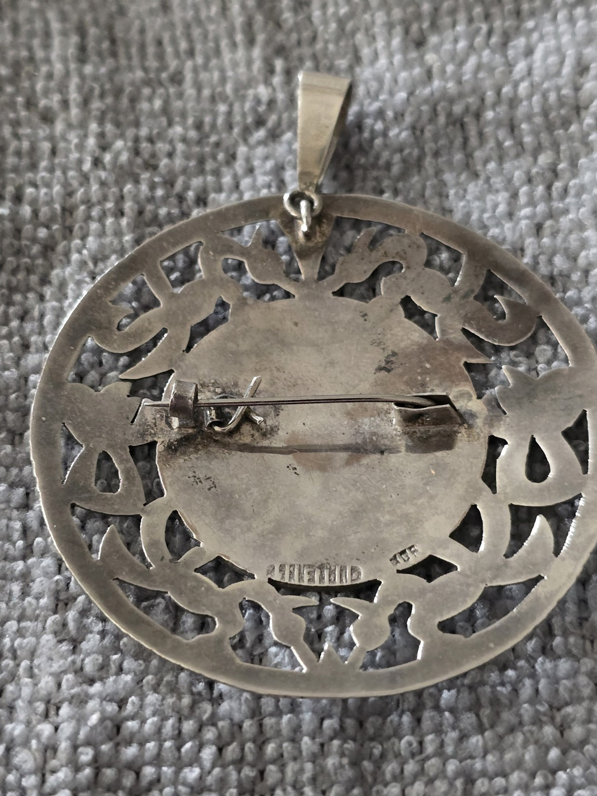 Antique Handmade Silver 900 Guatemala Jewelry Set