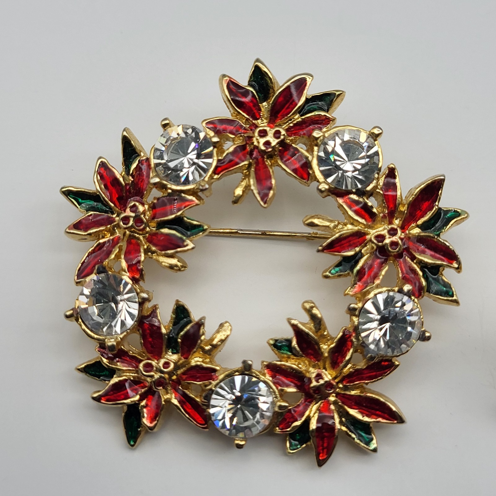 Fun Vintage Christmas Brooch Pin Jewelry Collection Enamel Rhinestone & More