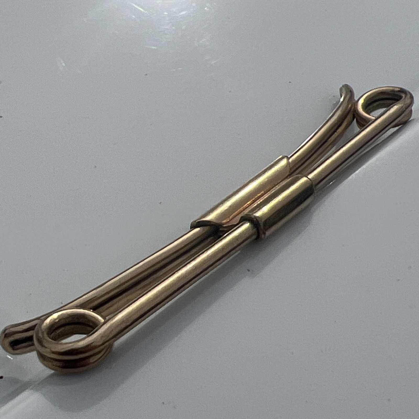 Vintage Swank Gold Filled Collar Clip Stay 1/20 12K G. F. Retro Dapper Signed