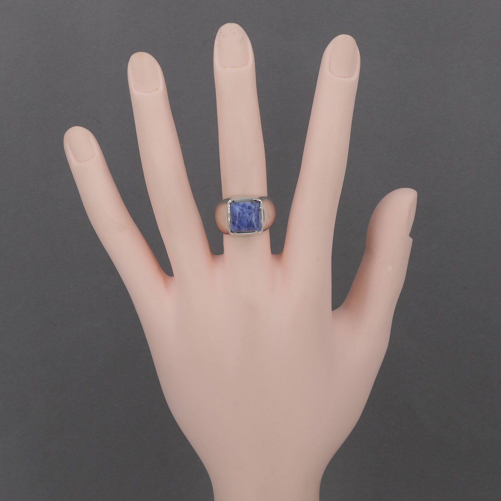 Vintage Silpada Sterling Silver Cushion Cut Blue Sodalite Ring R0942 Sz 7.75 HTF