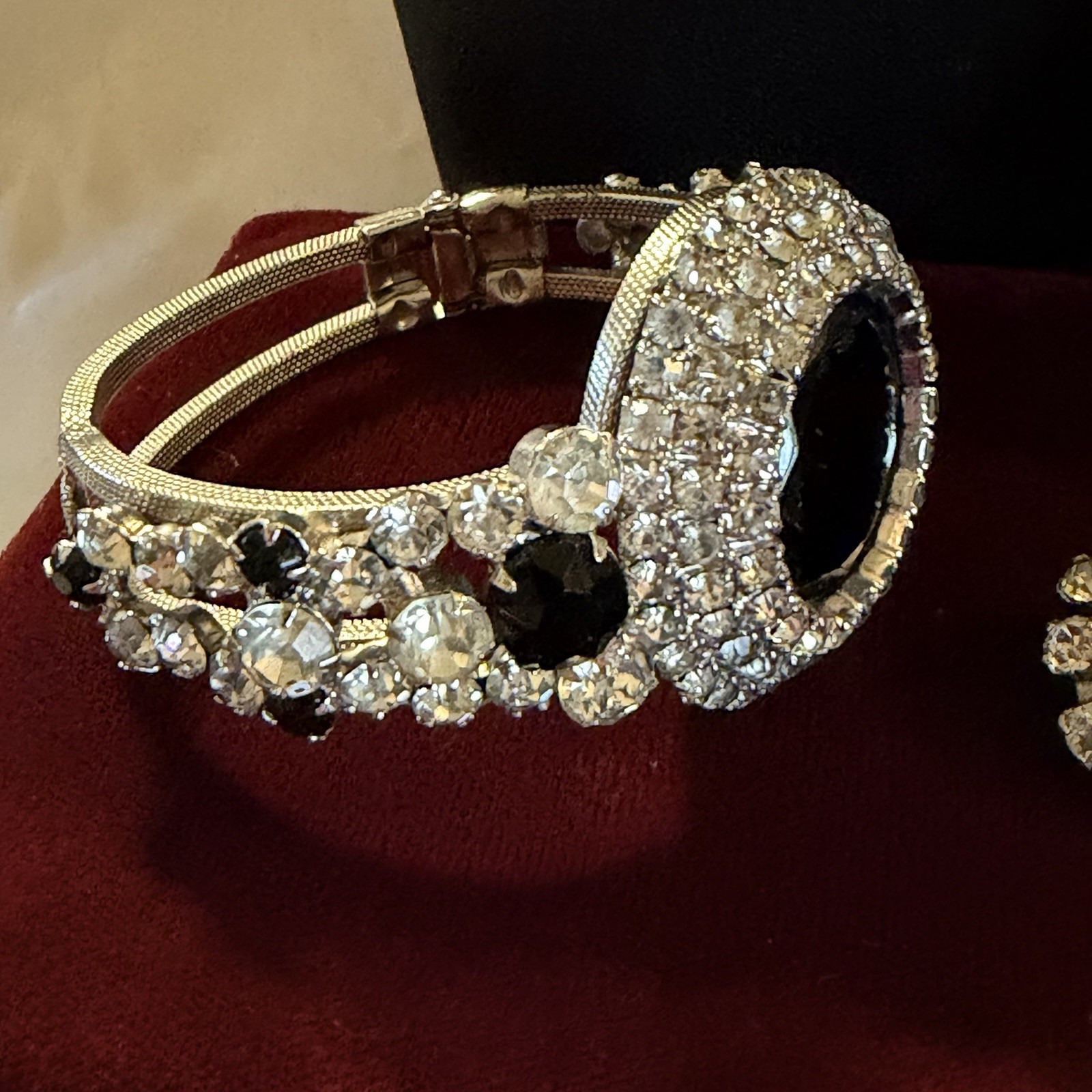 Juliana DeLizza & Elster Grand Parure Necklace Bracelet Earrings Brooch VTG