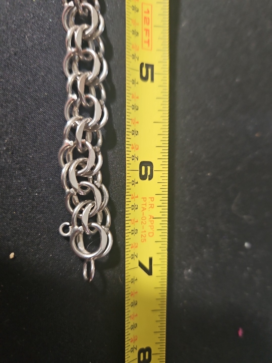 925 Sterling Silver Vintage Double Chain Link Bracelet