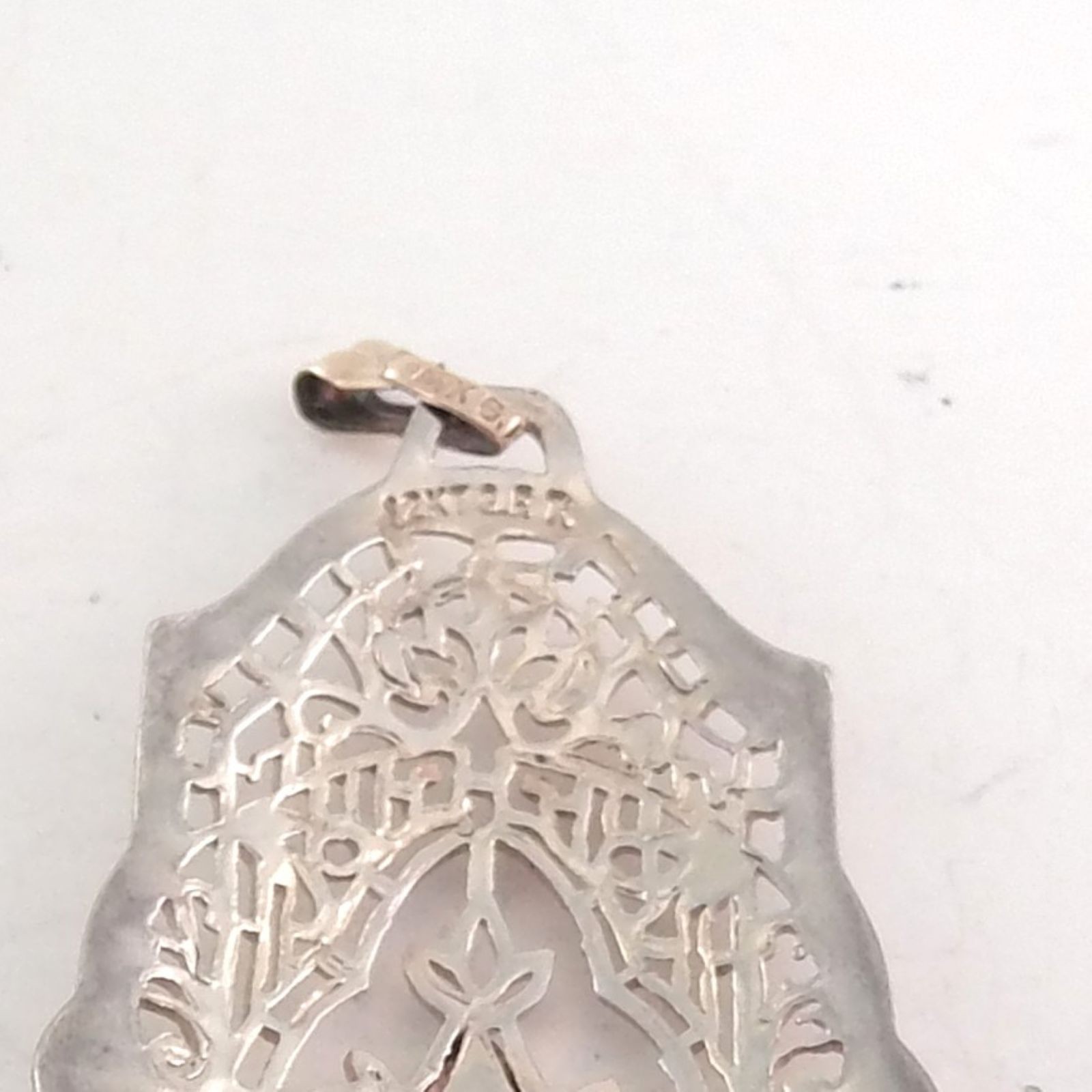Vintage Art Deco 12k Gold Filled Filigree Pendant