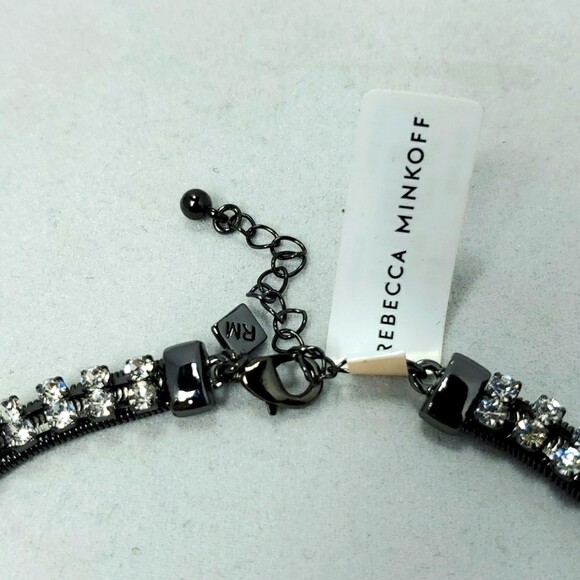 Rebecca Minkoff Gemma Fringe Necklace (Crystal) Necklace retail $78