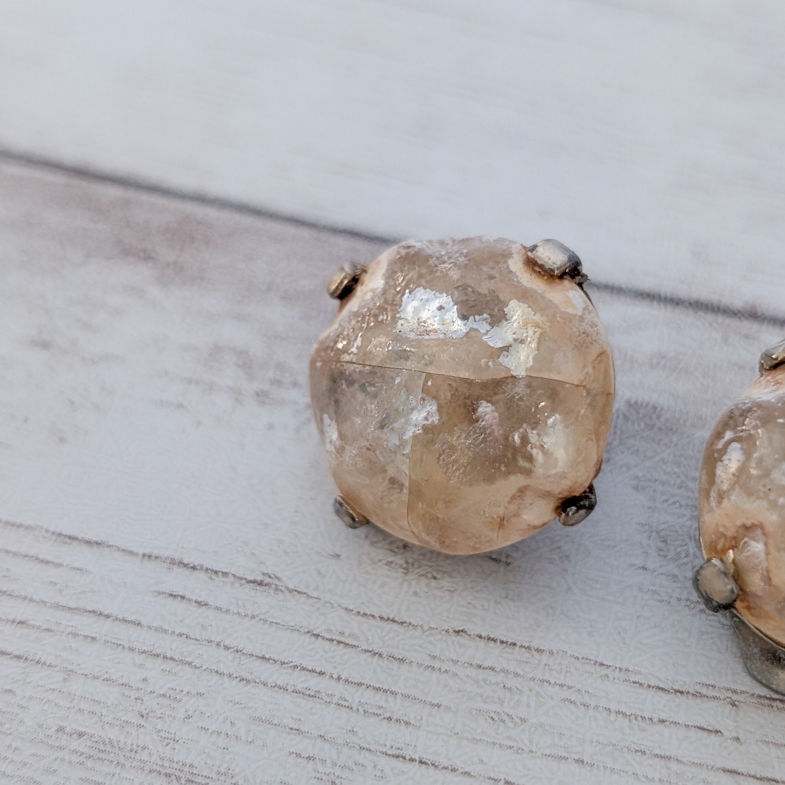 Vintage Zentall Clip On Earrings – Fair Condition