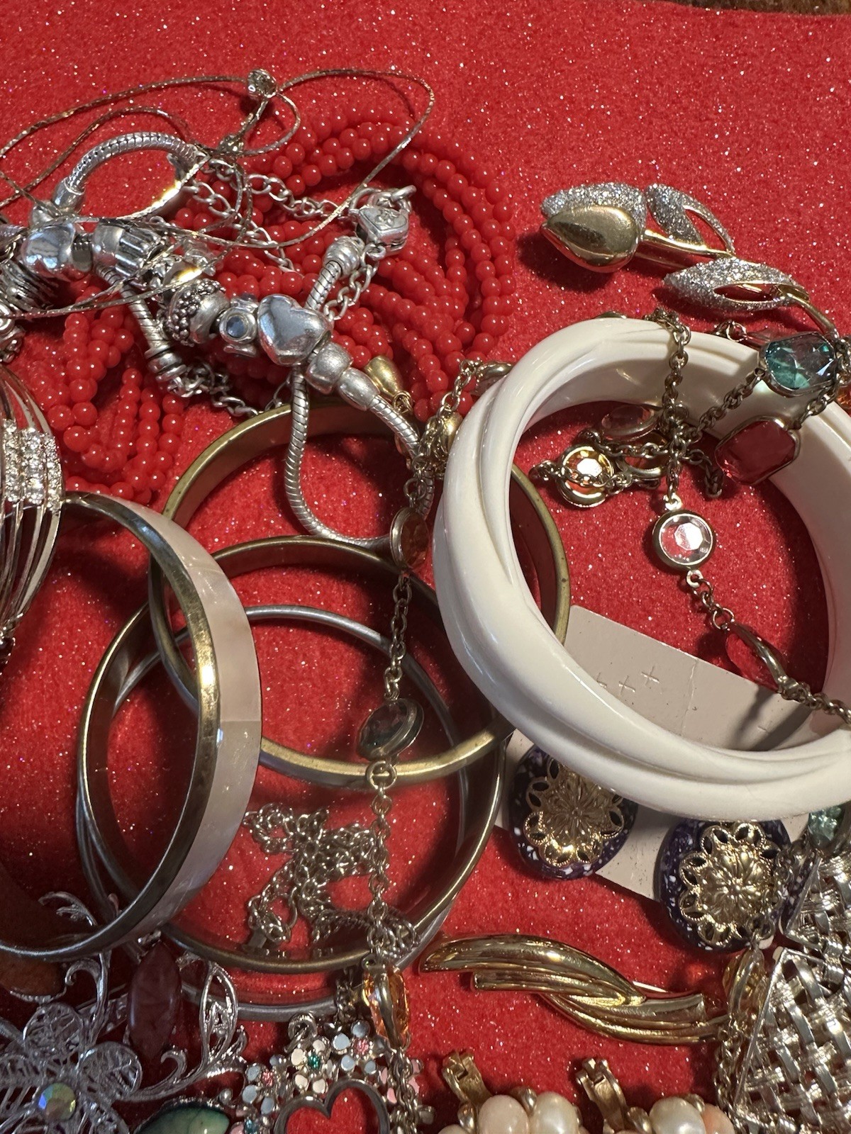 Vtg Estate Jewelry Lot Avon Monet Napier Lisner Marcella MOP