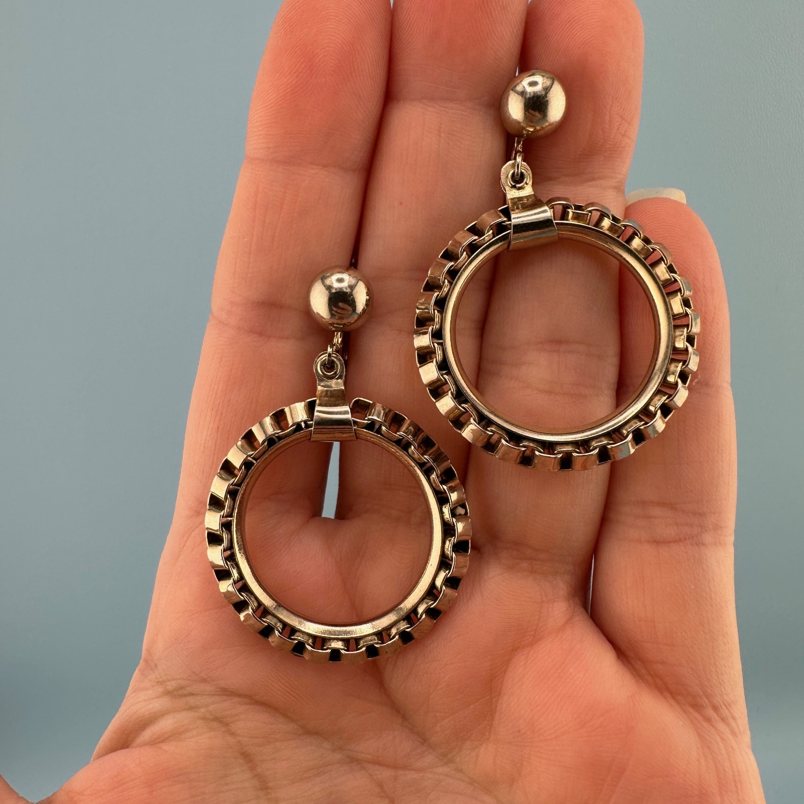 Vintage Earrings Lot Dangle Statement Balls Drop Hoop Etruscan Some Signed