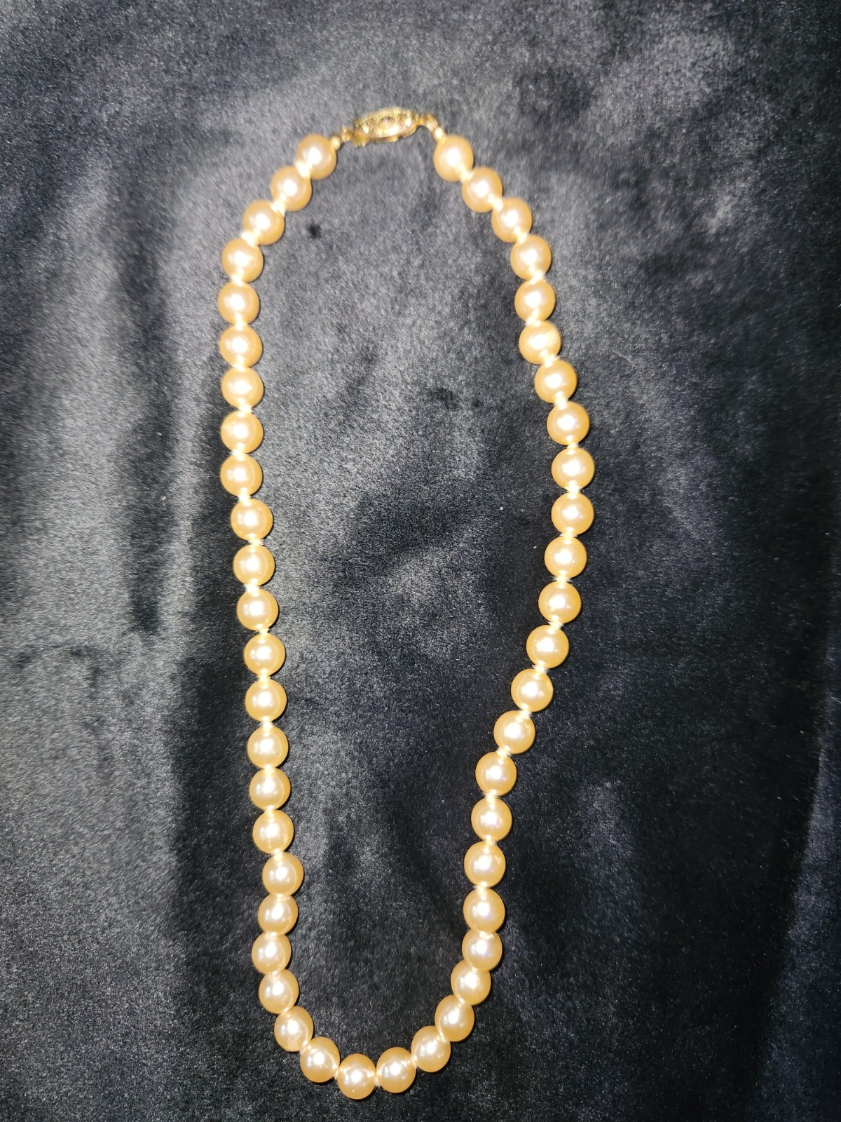 18 Inch Vintage Faux Pearl Necklace Lobster Claw Clasp Unbranded