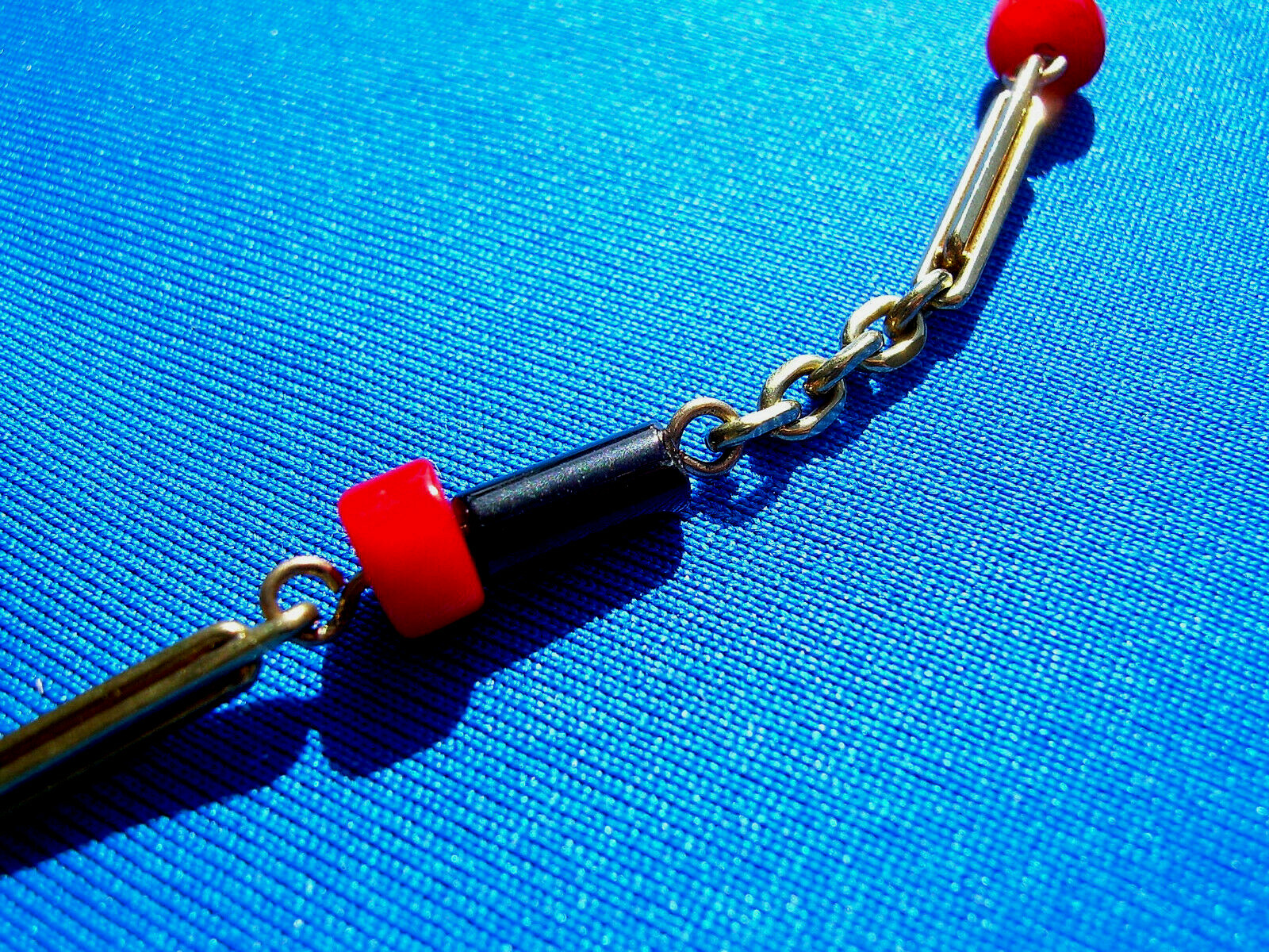 ORIGINAL Antique Deco Diamond Necklace Victorian Jade Onyx Coral Chain 14K GOLD