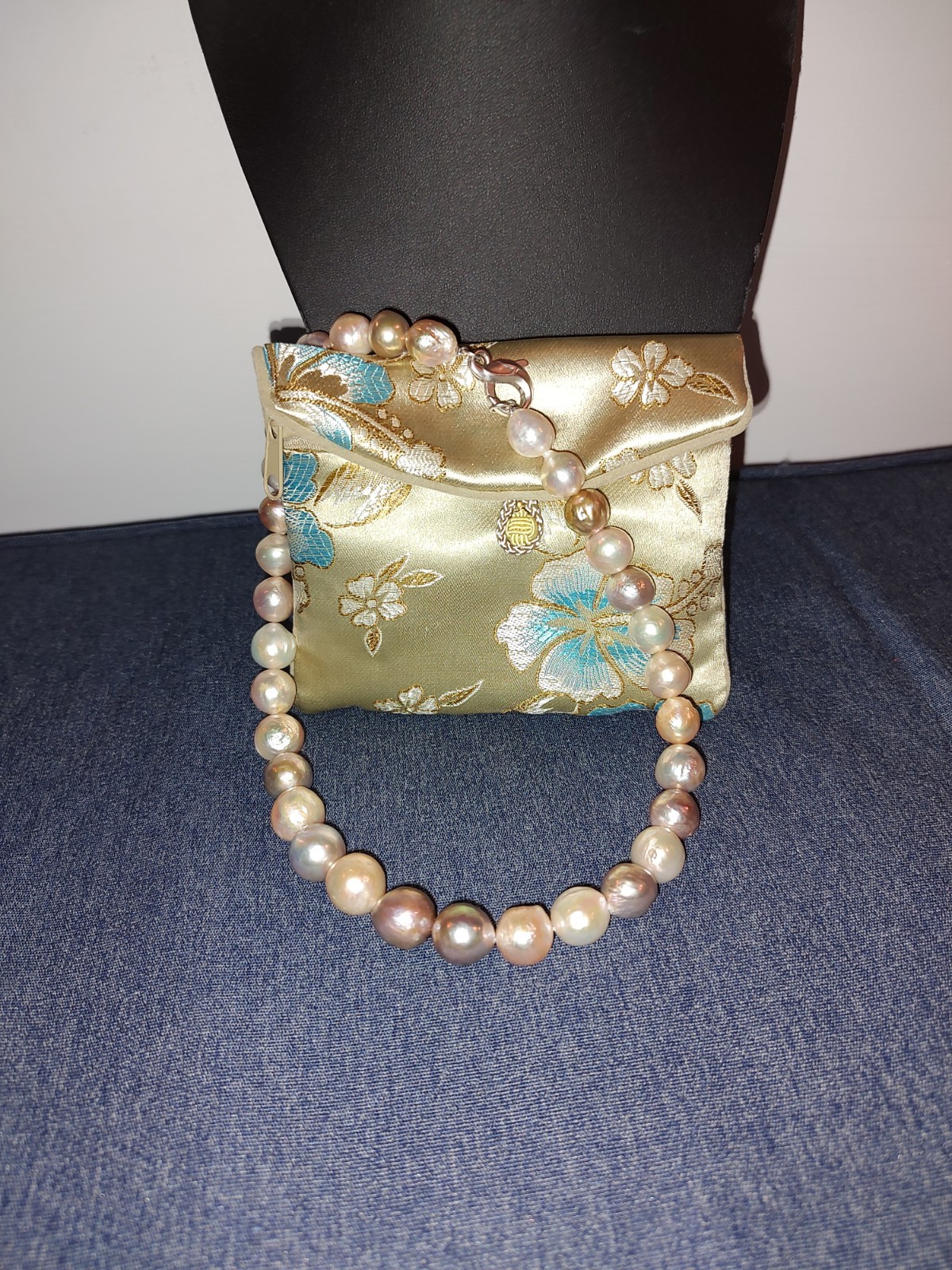QVC Honora 12.0mm – 14.0mm Ming Cultured Pearl Sterling 18″ Necklace