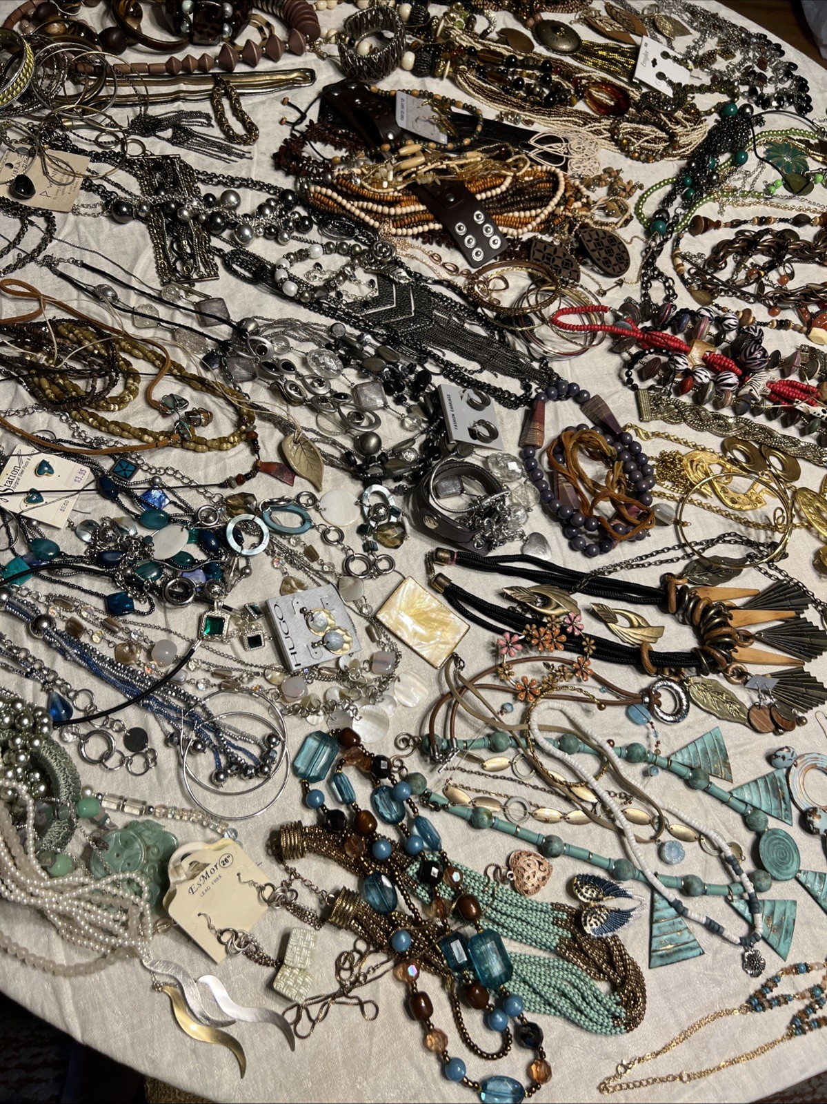 180pc VTG To Now Boho Artisan Eclectic Jewelry Lot Festival Maximalist Global