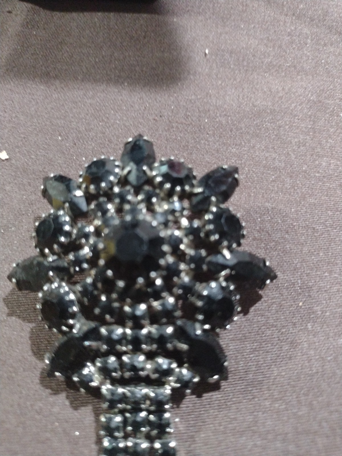 black stone brooches antique vintage