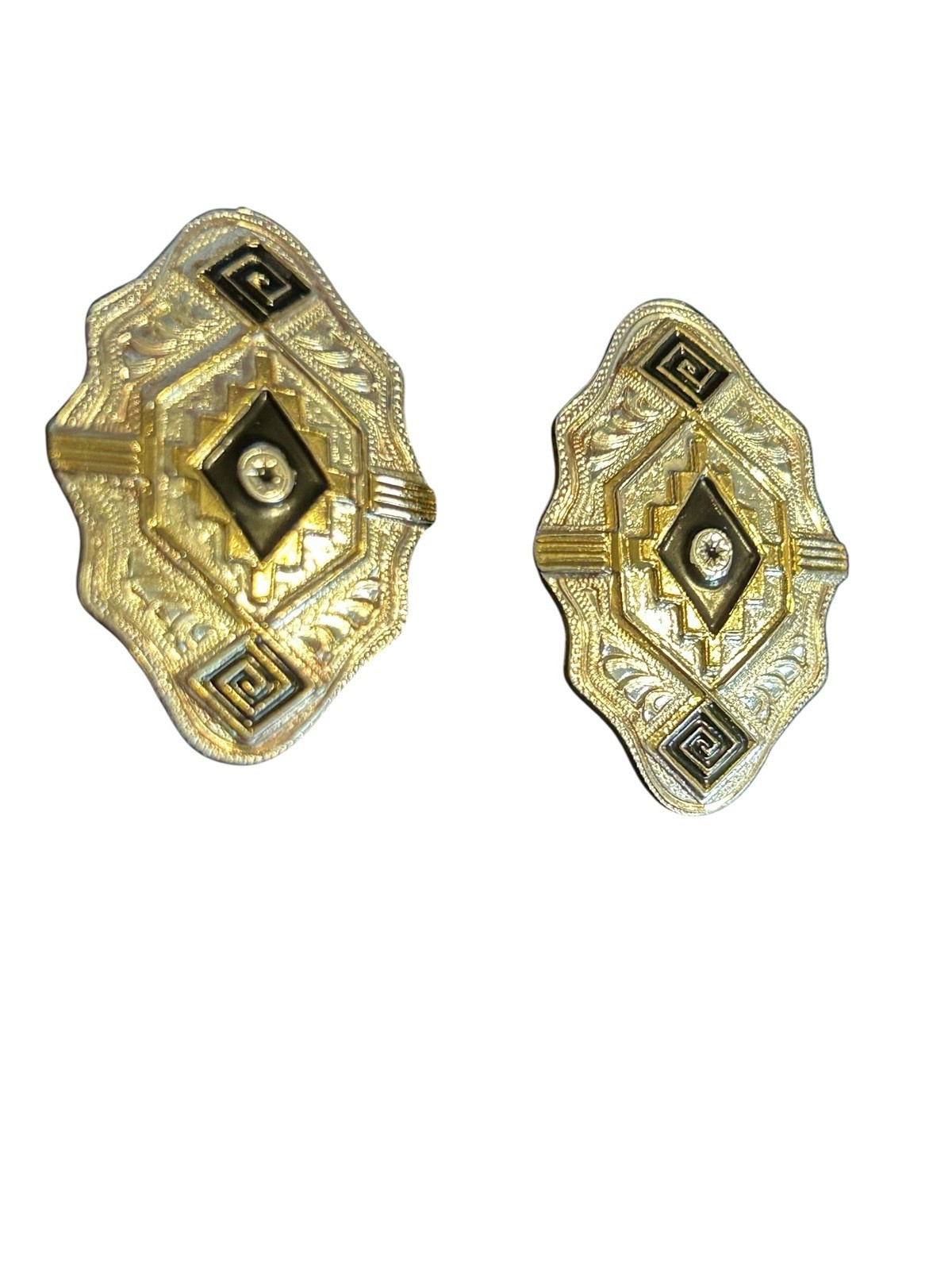 Vintage Montana Silversmiths Tribal Western Earrings In Box