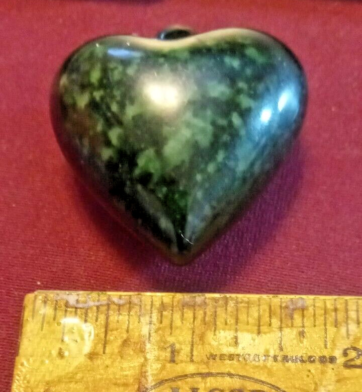 Fine vintage red hard plastic HEART pendant 1 & 1/2″ across Love Charm Very COOL